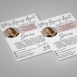 Modern Photo Notary Signing Agent  Flyer
