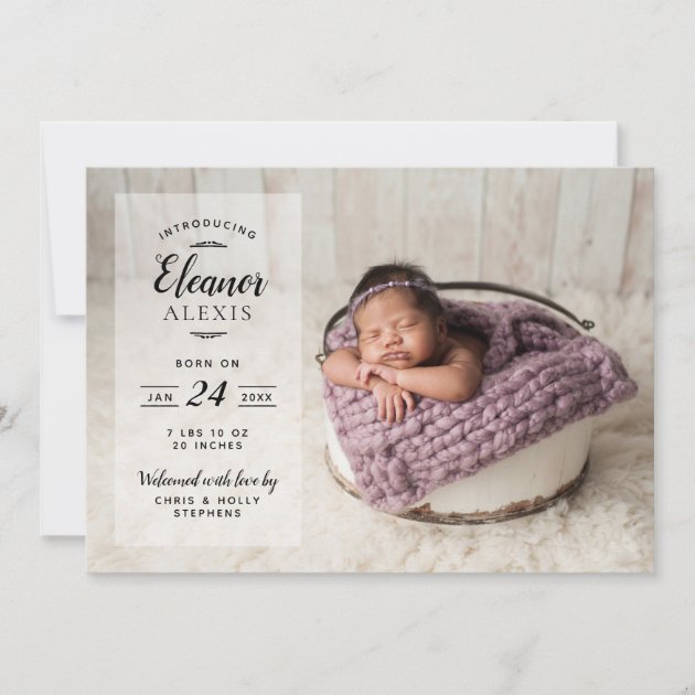 affordable birth announcements