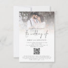 Modern Photo Overlay Script QR Code Wedding