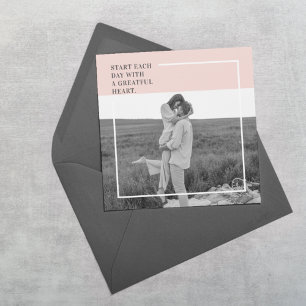 Modern Photo Pastel Pink Family Lovely Gift