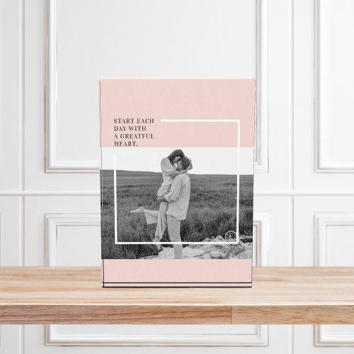 Modern Photo Pastel Pink Family Lovely Gift