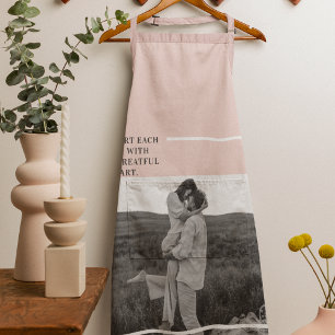 Modern Photo Pastel Pink Family Lovely Gift Apron