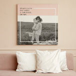 Modern Photo Pastel Pink Family Lovely Gift Canvas Print<br><div class="desc">Modern Photo Pastel Pink Family Lovely Gift</div>