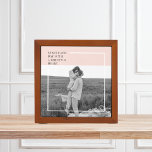 Modern Photo Pastel Pink Family Lovely Gift Desk Organizer<br><div class="desc">Modern Photo Pastel Pink Family Lovely Gift</div>