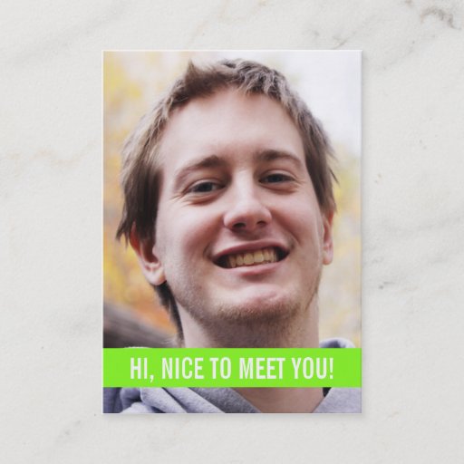 Customizable Modern Photo Personal Business Cards