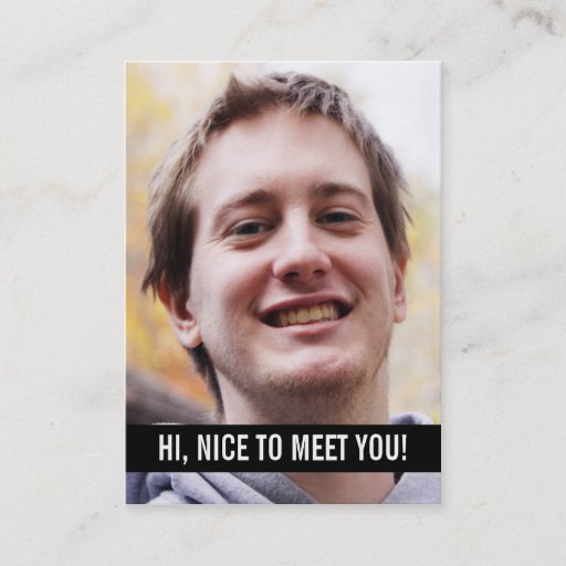 Customizable Modern Photo Personal Business Cards