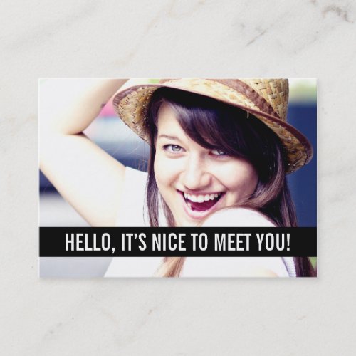 Modern Photo Personal Business Cards