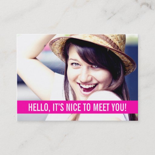 Customizable Modern Photo Personal Business Cards