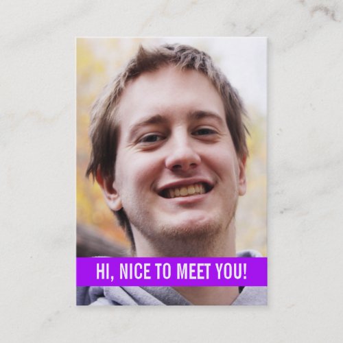 Modern Photo Personal Business Cards