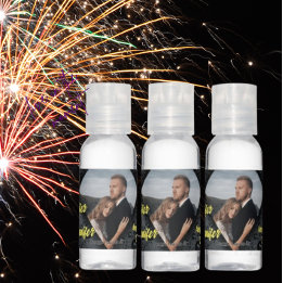 Modern Photo Personalized Diamond Cut Hand Sanitizer