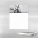 Modern Photo Personalized Magnetic Dry Erase Sheet<br><div class="desc">Modern add your favorite photo and your name to this to do list magnetic dry erase sheet.</div>