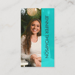 Modern Photo Professional Green Business Card