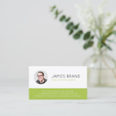 Modern Photo Real Estate Business Card (Standing Front)