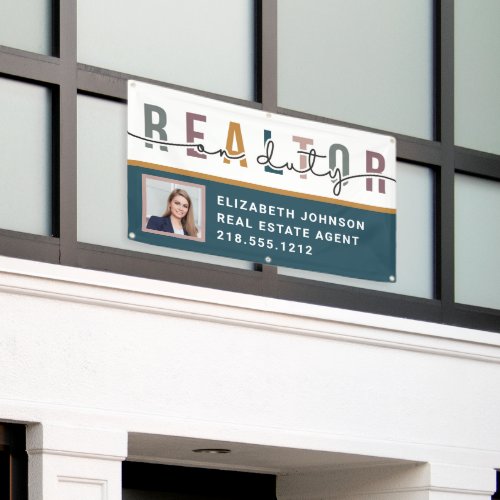 Modern Photo Realtor on Duty Promotional Banner