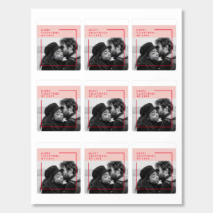 Modern Photo Red & Pink Happy Valentines Gift Breath Savers® Mints