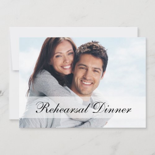 Modern Photo Rehearsal Dinner Invitation