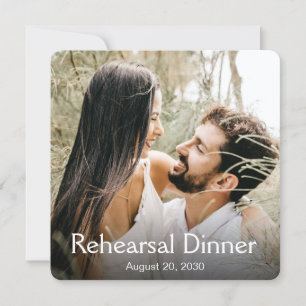 Modern Photo Rehearsal Dinner Invitation
