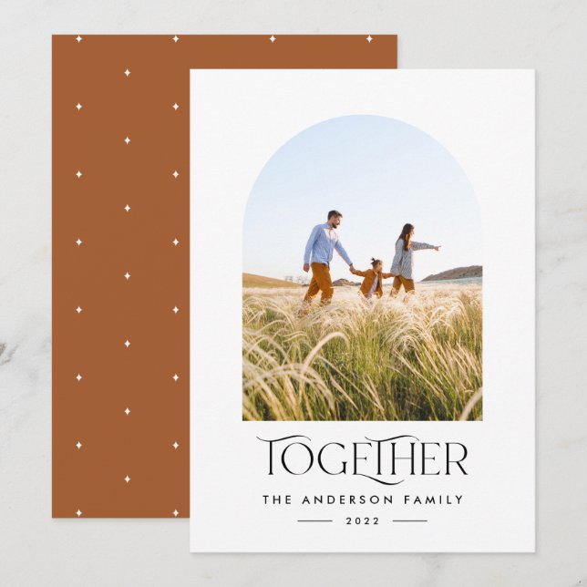 Modern photo rust arch together typography (Front/Back)