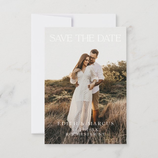 Modern Photo Save the Date (Front)
