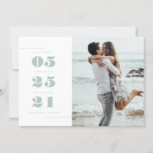 Modern Photo Save the Date