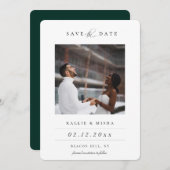 Modern Photo Save The Date Announcement (Front/Back)