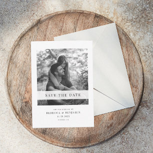 Modern Photo Save the Date Announcement