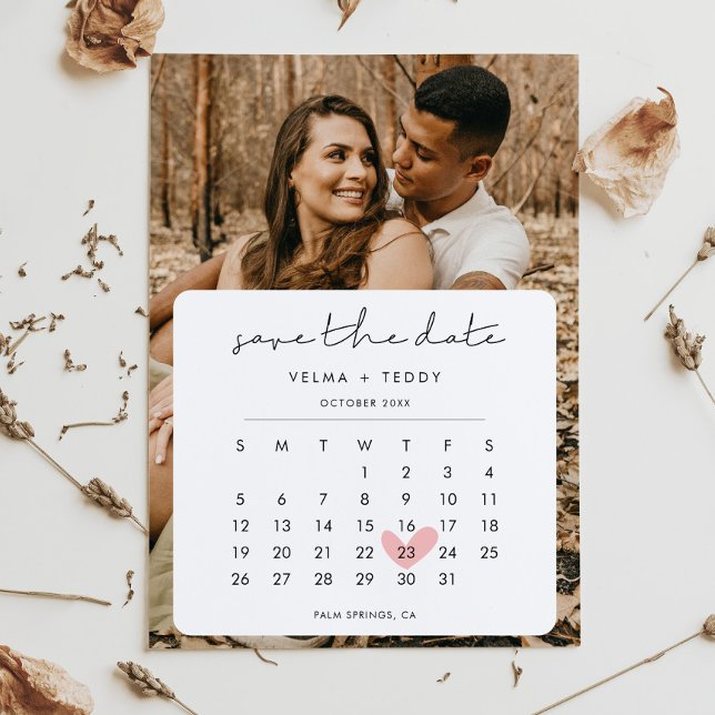 Modern Photo Save the Date Calendar (Creator Uploaded)