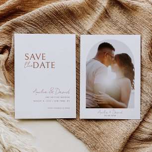 Modern Photo Save the Date Card Template