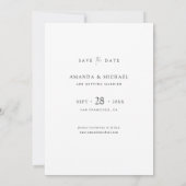 Modern Photo Save the Date Wedding Invite Template | Zazzle