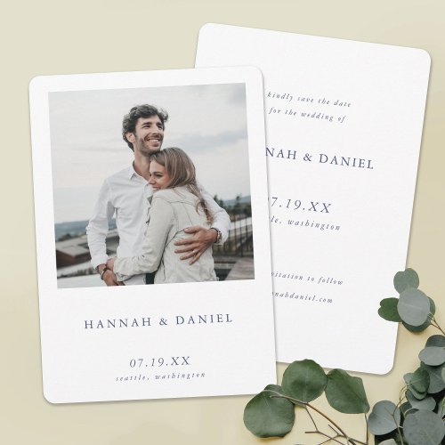 Modern Photo Save the Date Wedding Invite Template