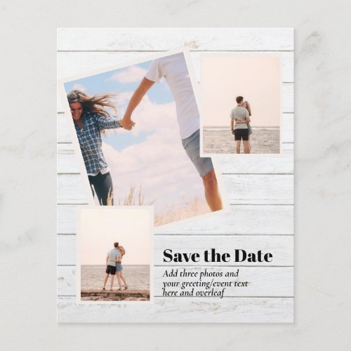 MODERN Photo Save The Dates _ ADD 3 Photos Flyer