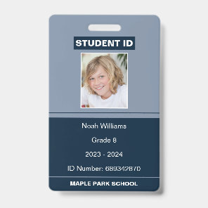 Modern Photo School Student ID Badge