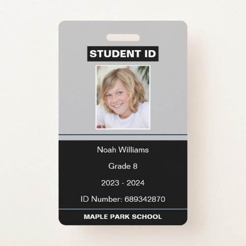 Modern Photo School Student ID  Badge