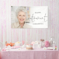 Modern Photo Script Happy Retirement