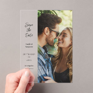 Modern Photo & Side Save the Date