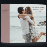 Modern Photo Simple Mauve Pink Wedding Planner 3 R 3 Ring Binder<br><div class="desc">Modern Photo Simple Mauve Pink Wedding Planner 3 Ring Binder
Modern Photo Simple Terra Cotta Wedding Planner Elegant Minimalist Planner</div>