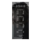 Modern Photo Simple Salon Service Menu Price List