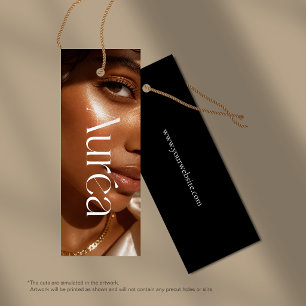 Modern Photo Skinny Hang Tag Card