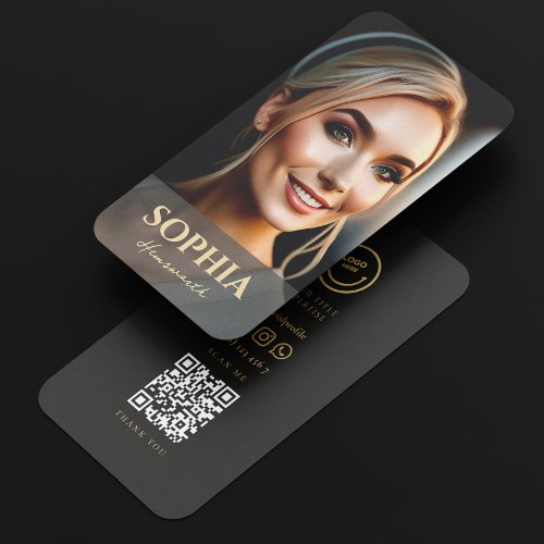 MODERN PHOTO Social Media logo QR Code  Business Card