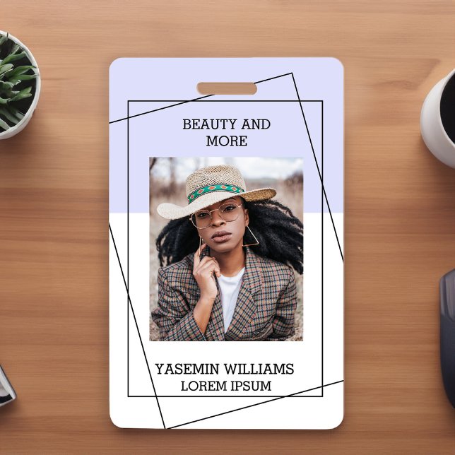 Modern Photo Studio Business ID Card Badge (Creator Uploaded)