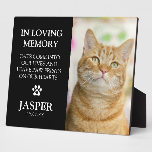Modern Photo  Sympathy Quote Pet Loss Memorial Pl Plaque