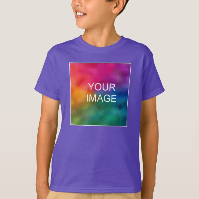 Modern Photo Template Youth Kids Boys Buy Online T-Shirt (Front)