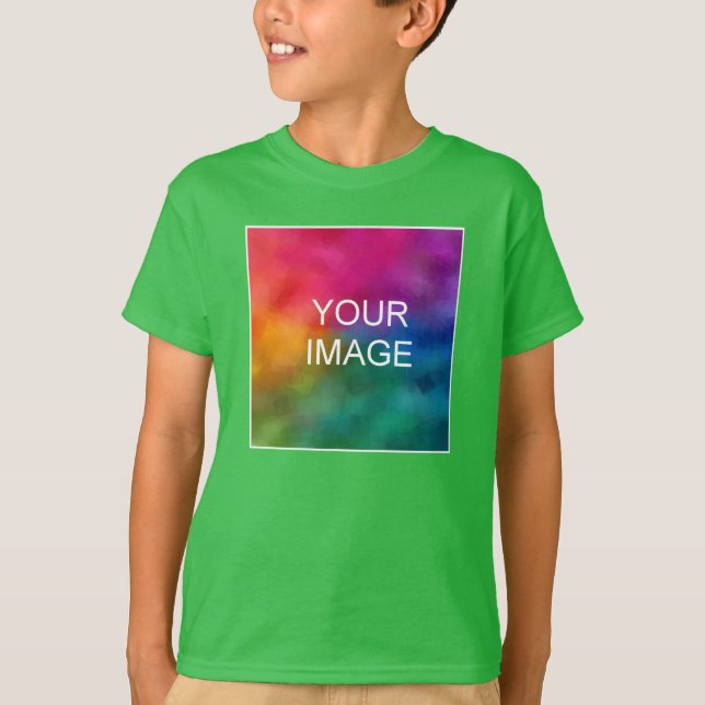 Modern Photo Template Youth Kids Boys Buy Online T-Shirt (Front)