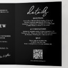 Modern Photo Tri-fold Wedding Invitation