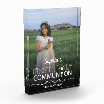 Modern Photo Typography First Holy Communion by SorayaShanCollection at Zazzle