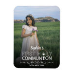Modern Photo Typography First Holy Communion Magnet at Zazzle