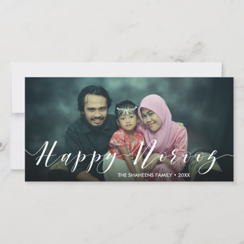 Modern Photo Typography Happy Norooz New Year