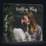 Modern Photo Typography Wedding Planner 3 Ring Binder<br><div class="desc">This personalized wedding planning binder is perfect for your special day. This design features a photo and custom typography. Add your favorite photo and wedding information to complete the look.</div>