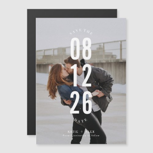 Modern Photo Typography Wedding Save the Date