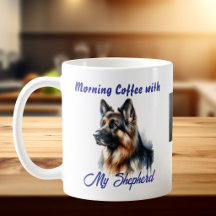 Modern Photo/Watercolor Shepherd Personalize